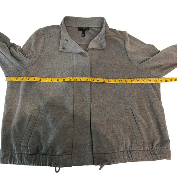 Lane Bryant Button Front Fleece Jacket Heather Gray Women’s Size 18/20 - Picture 5 of 11